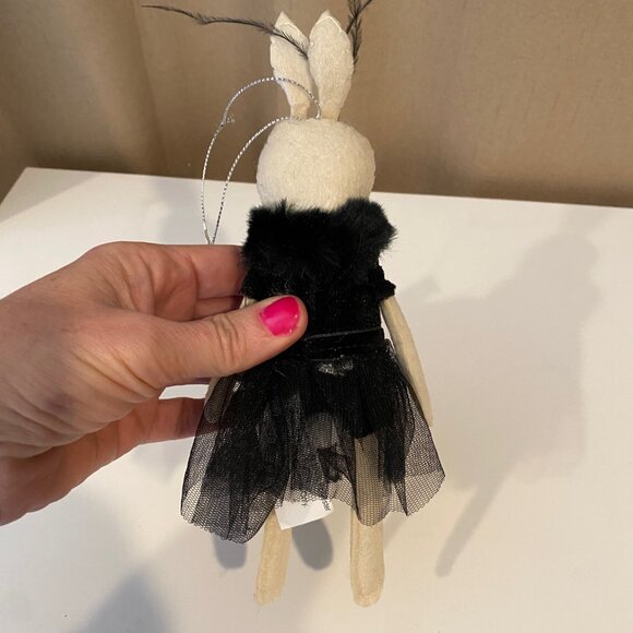 Holiday Lane Ballet Dancer Bunny Christmas Ornament‎ 9” Elegant Décor - Picture 6 of 9